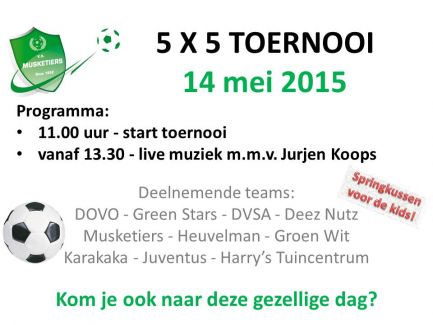 Programma 5x5 toernooi